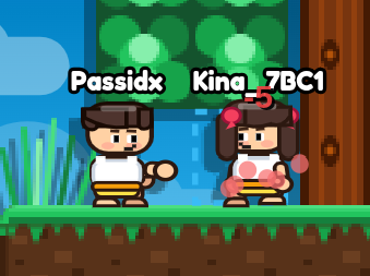 Character punching blocks in BrowserTopia