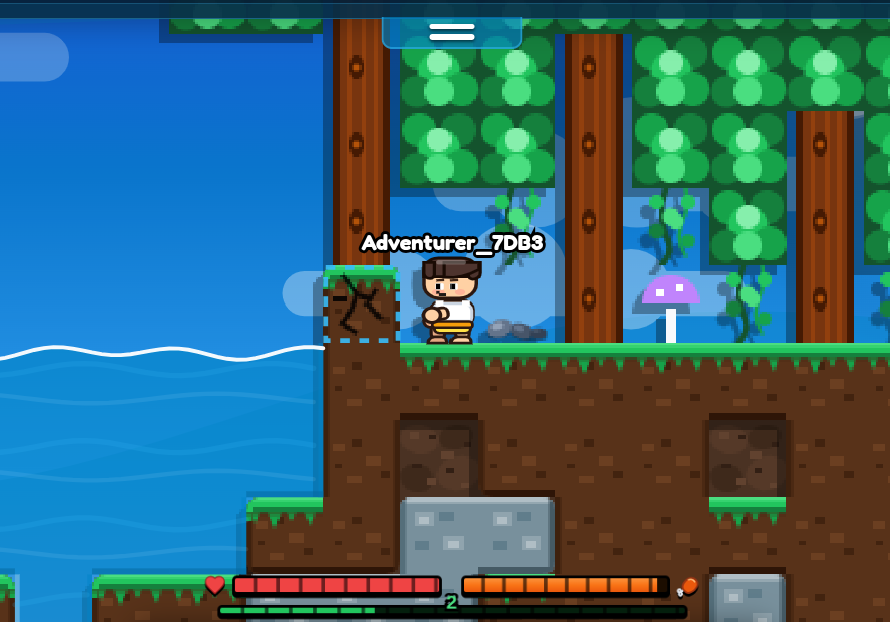 Break through bedrock with bare fists, mine cavern depths, and challenge thousands of players live in real-time.